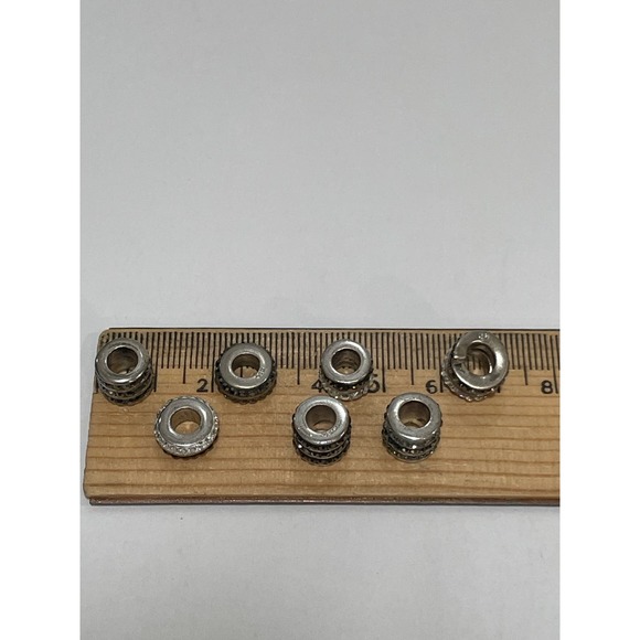 Chelsea Taylor Swarovski Crystal Sterling Silver Core Beads Set of 7 RETIRED - Picture 8 of 8